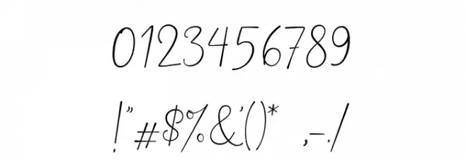 HanstonDemo-Regular Font OTHER CHARS