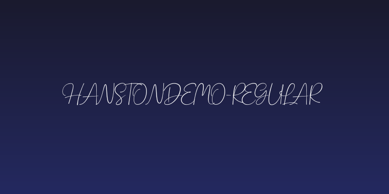 HanstonDemo-Regular Social Header