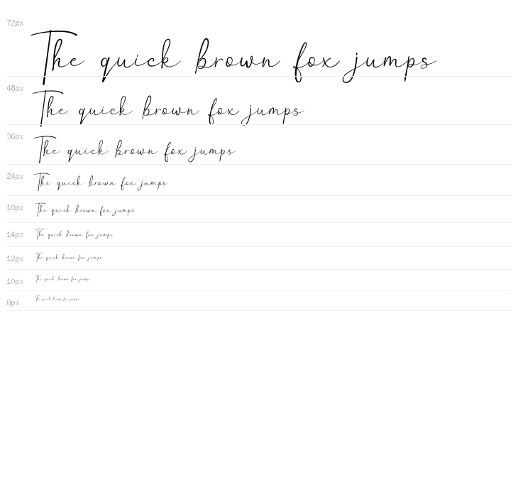 HanstonDemo-Regular Waterfall