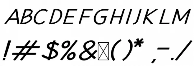 Hansville Bold Italic Font OTHER CHARS