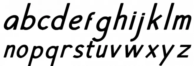 Hansville Bold Italic خط أحرف صغيرة