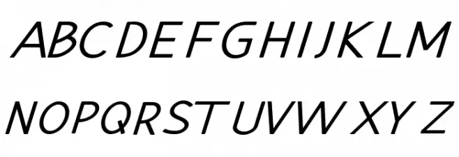 Hansville Bold Italic Fuentes MAYÚSCULAS