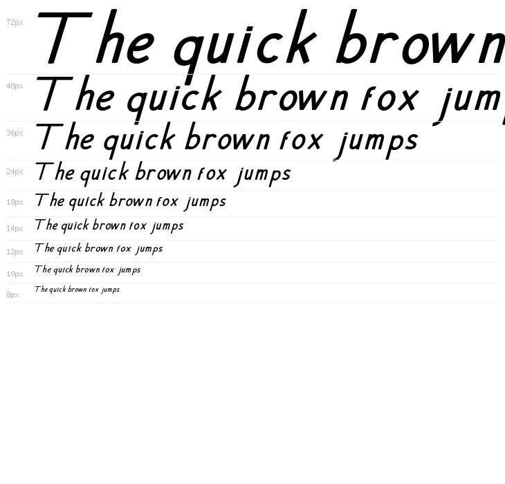 Hansville Bold Italic Waterfall