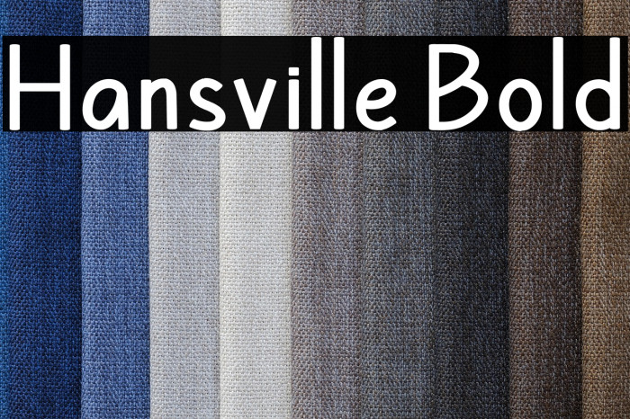 Hansville Bold Example 2