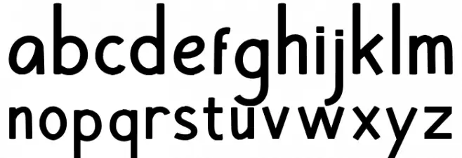 Hansville Bold Schriftart Kleinbuchstaben
