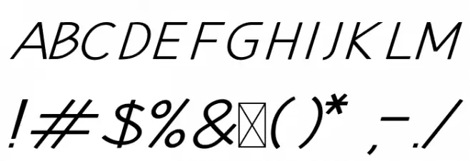 Hansville Italic Font OTHER CHARS