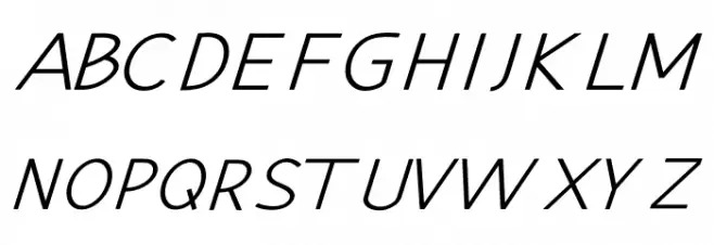 Hansville Italic Schriftart Groß