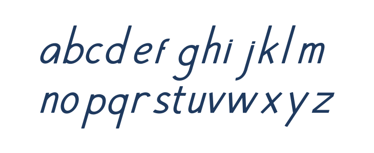 Hansville Italic Lowercase