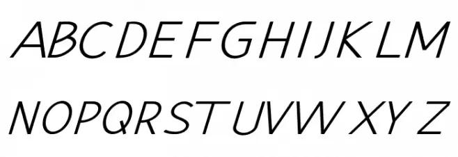 Hansville Italic Fonte MAIÚSCULAS