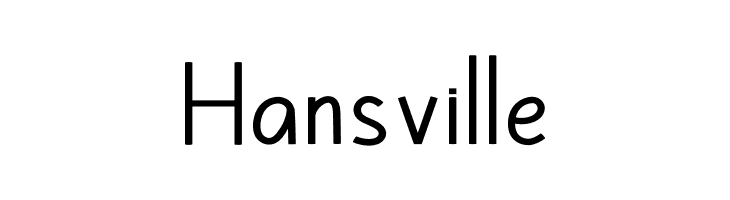 Hansville  Free Fonts Download