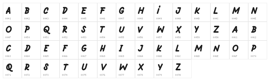 Hantari FREE Character Map