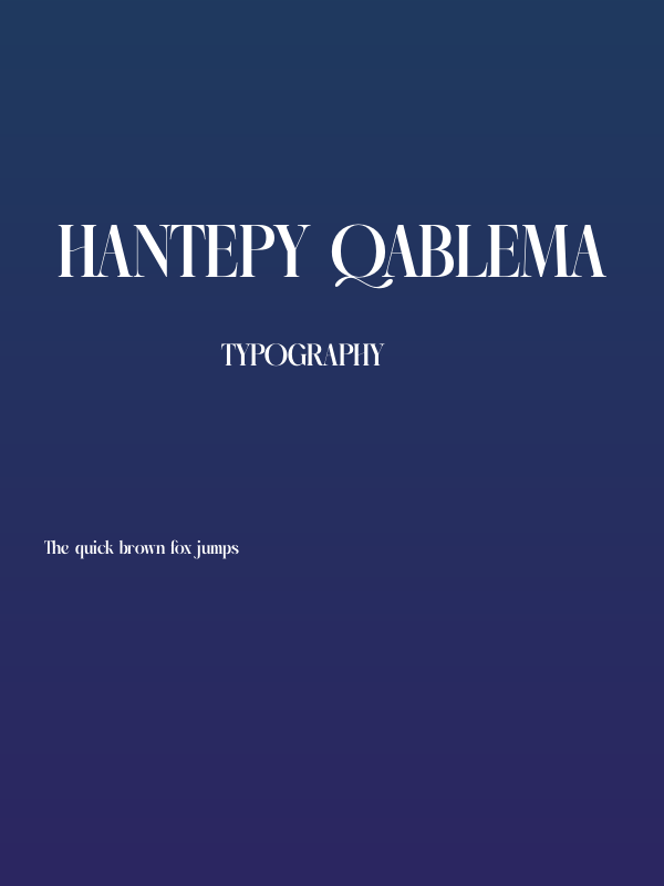 Hantepy Qablema Poster