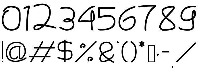 Hantex Font OTHER CHARS