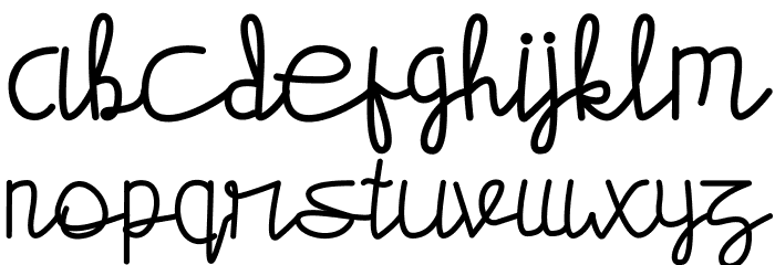 Hantex Font LOWERCASE