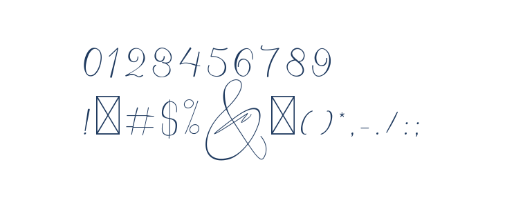 Hantoria Signature NoLigature Other Characters