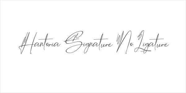 Hantoria Signature NoLigature Logo