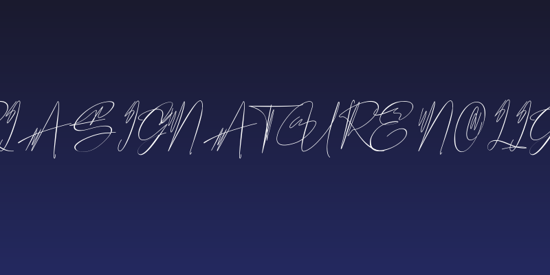 Hantoria Signature NoLigature Social Header