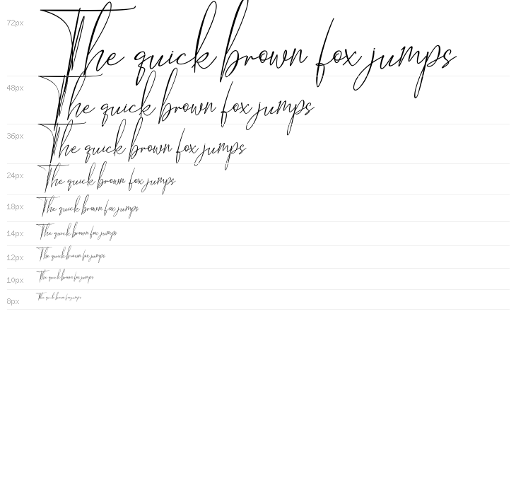 Hantoria Signature NoLigature Waterfall