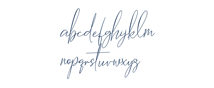 Hantoria Signature NoLigature Lowercase