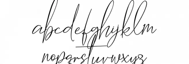 Hantoria Signature NoLigature 字体 小写