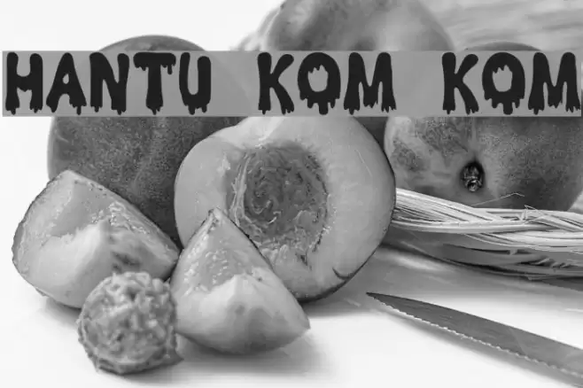 Hantu Kom Kom Font examples