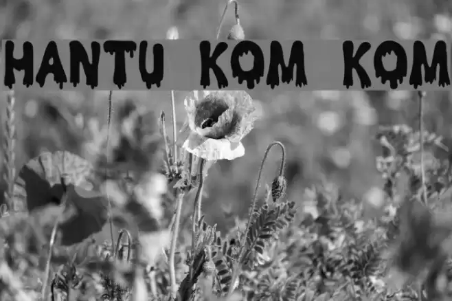 Hantu Kom Kom Font examples