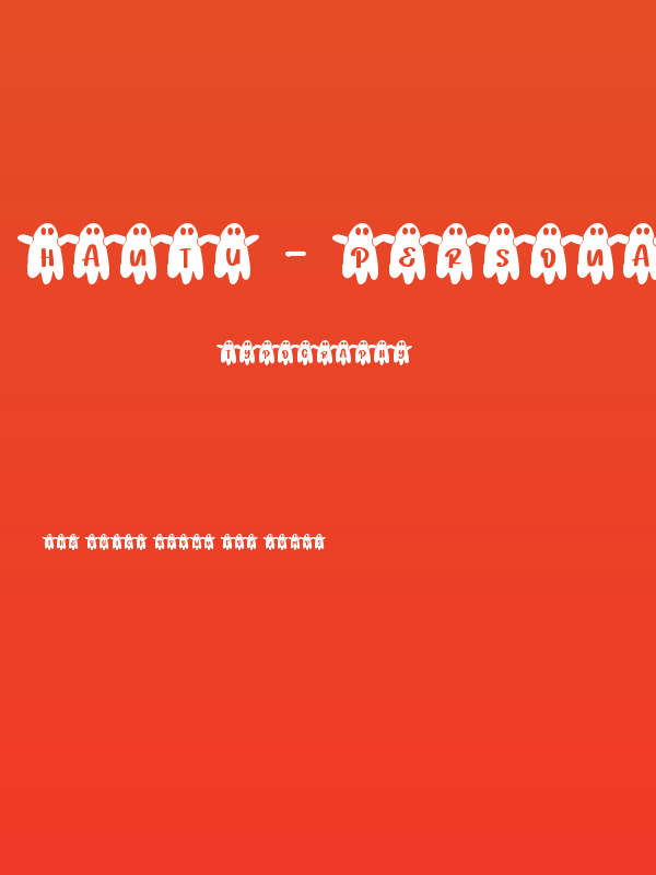 Hantu - Personal Use Poster