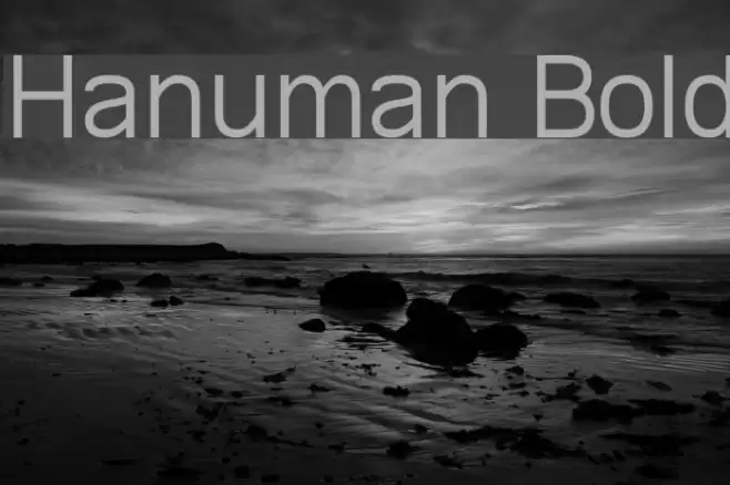 Hanuman Bold फ़ॉन्ट examples