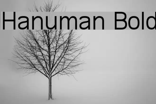 Hanuman Bold फ़ॉन्ट examples