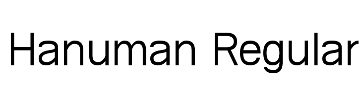 Hanuman Regular फ़ॉन्ट