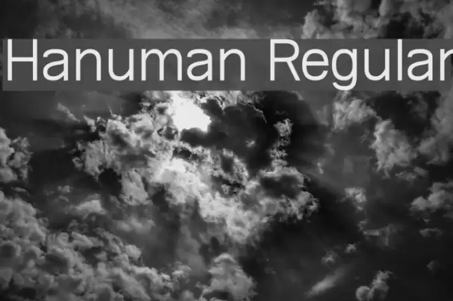 Hanuman Regular  examples