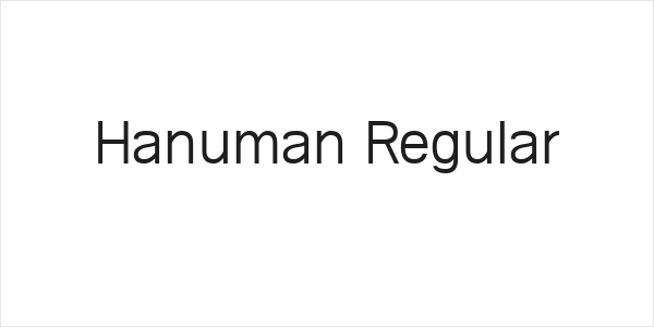 Hanuman Regular Logo