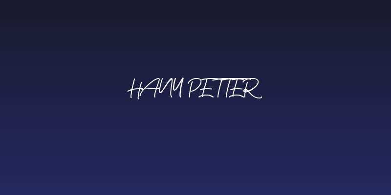 Hany Petter Social Header