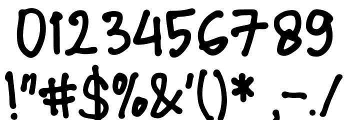 Hanya Saja Donationware Font OTHER CHARS