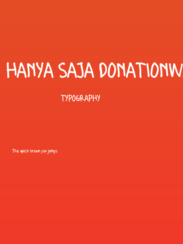 Hanya Saja Donationware Poster
