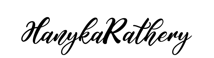 Hanyka Rathery  Скачать бесплатные шрифты