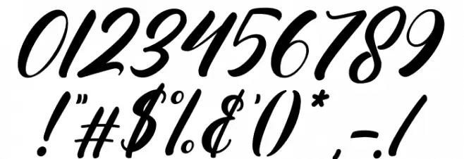 Hanyka Rathery Font OTHER CHARS