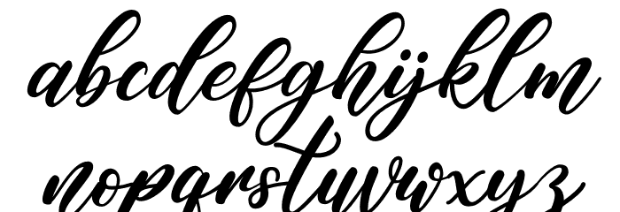 Hanyka Rathery Font LOWERCASE