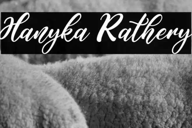 Hanyka Rathery Font examples