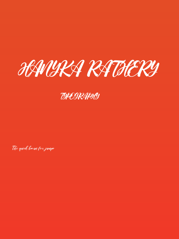 Hanyka Rathery Poster