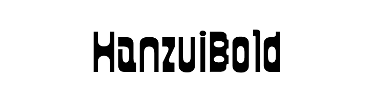 Hanzui Bold  font caratteri gratis