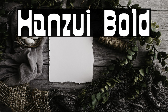 Hanzui Bold Example 2