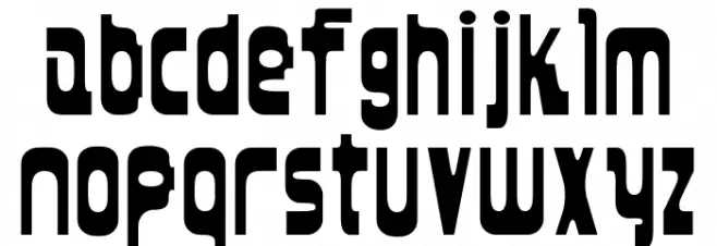 Hanzui Bold Font LOWERCASE