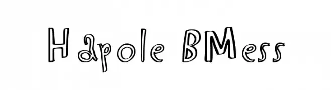 Hapole BMess  Descarca Fonturi Gratis