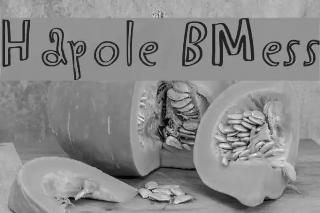 Hapole BMess Font examples