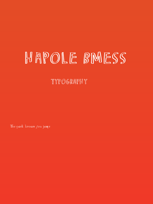 Hapole BMess Poster