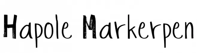 Hapole Markerpen  Fuentes Gratis Descargar