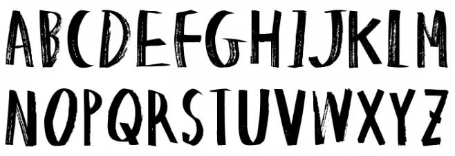 Hapole Markerpen Schriftart Groß