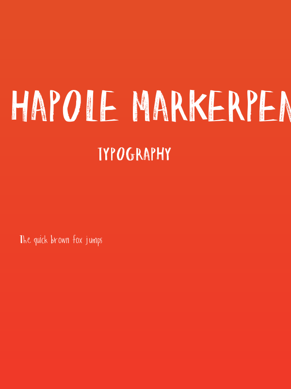 Hapole Markerpen Poster