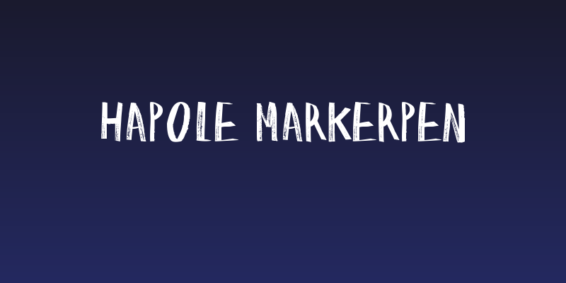 Hapole Markerpen Social Header